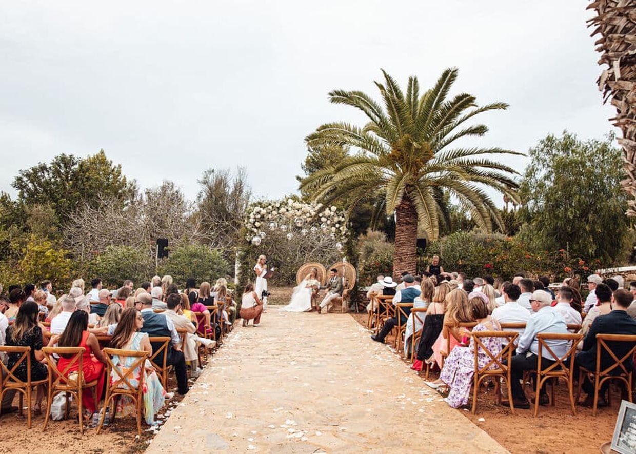 wedding overview las cicadas ibiza