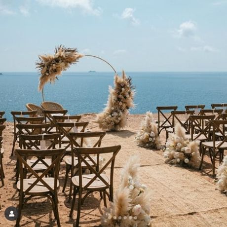 Arch boho wedding Ibiza