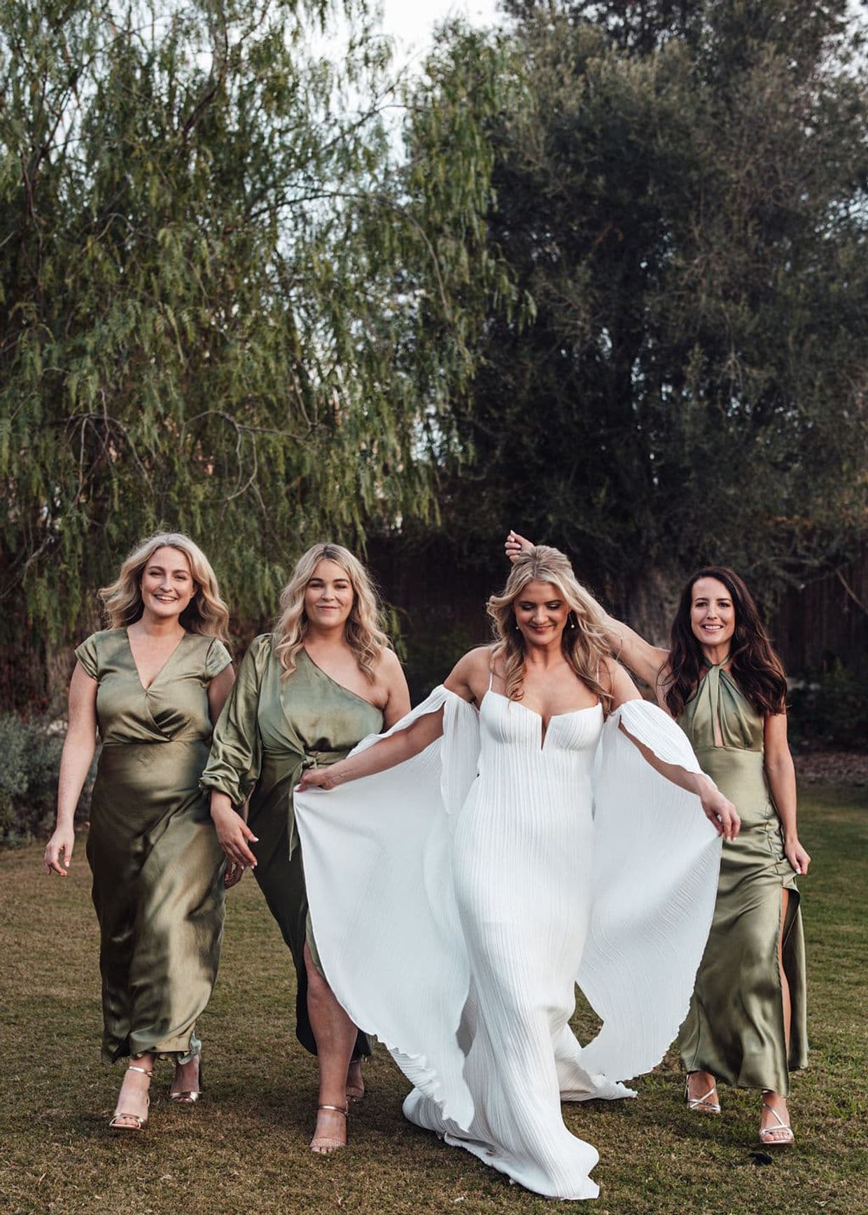 Bride with friends
