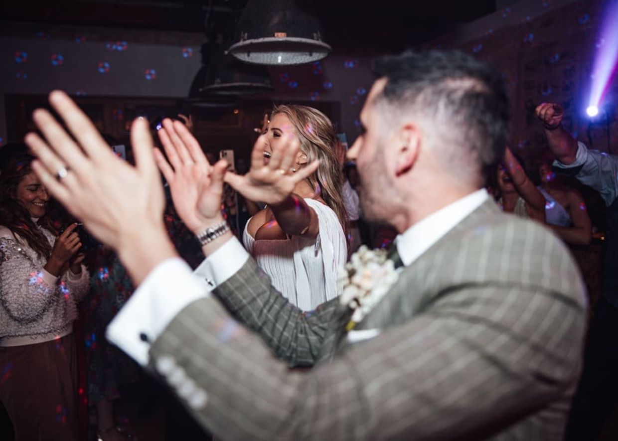 wedding Couple dancing at their ibiza wedding